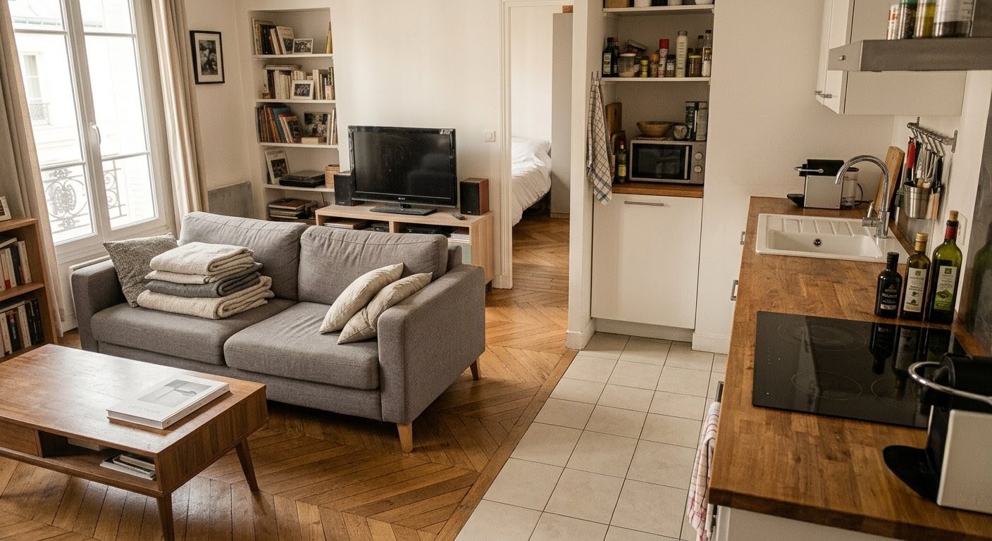 Salon avant intervention Bee Cleaner Aix